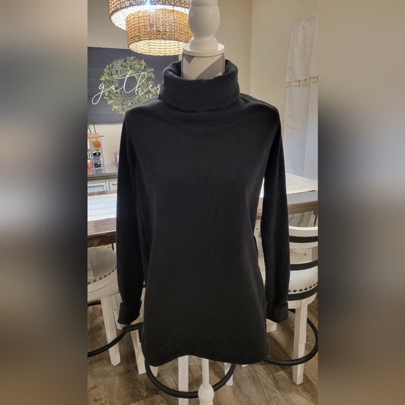 NIKE THERMA FLEECE DRI FIT TURTLENECK  SWEATER SIZE MEDIUM BLACK - Picture 3 of 5
